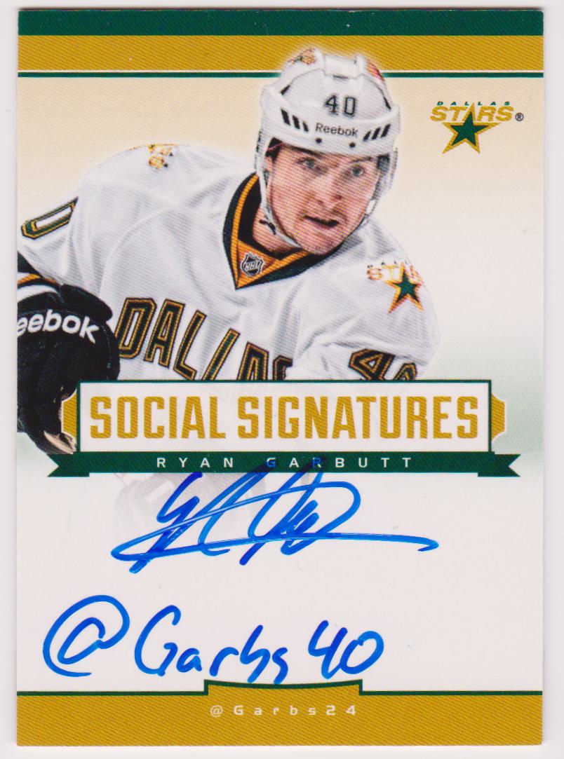2013-14 Panini Social Signatures #SSRGA Ryan Garbutt AUTO (image for) 2013-14 Panini Social Signatures #SSRGA Ryan Garbutt AUTO