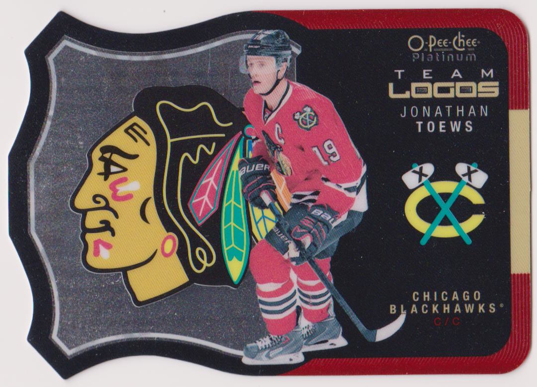 (image for) 2015-16 O-Pee-Chee Platinum Team Logo Die Cuts #T7 Jonathan Toews
