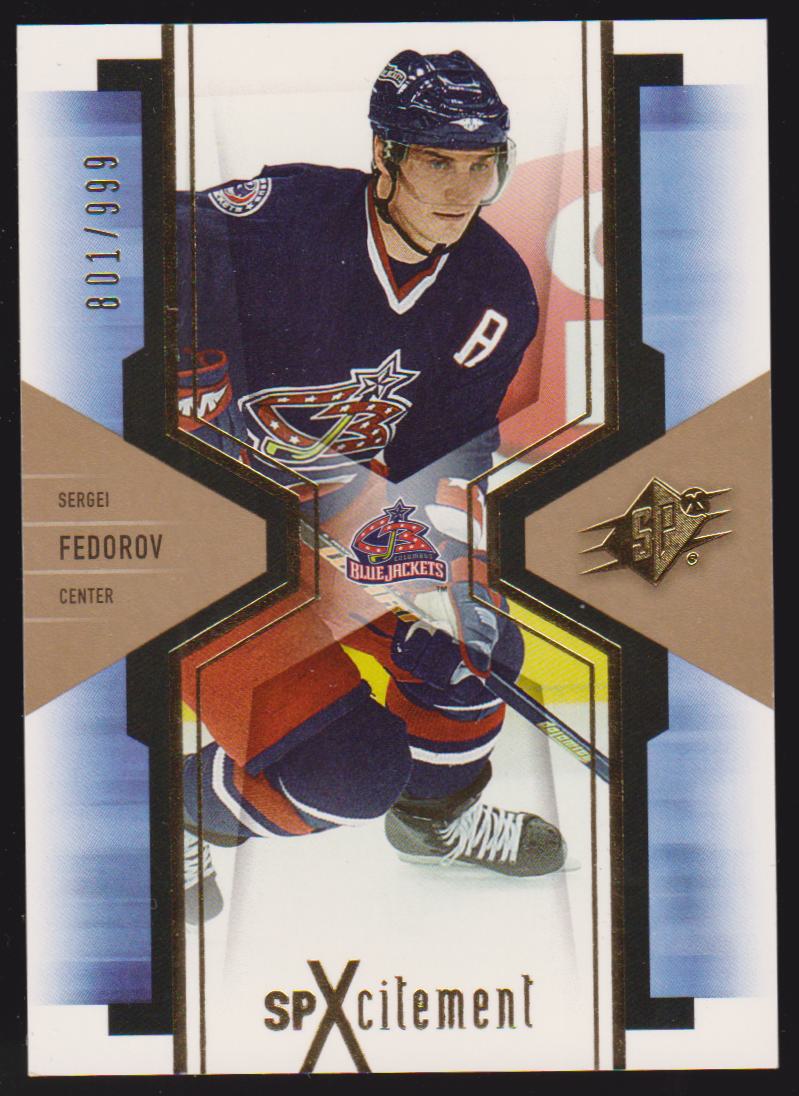 (image for) 2006-07 SPx SPxcitement #X27 Sergei Federov 801/999