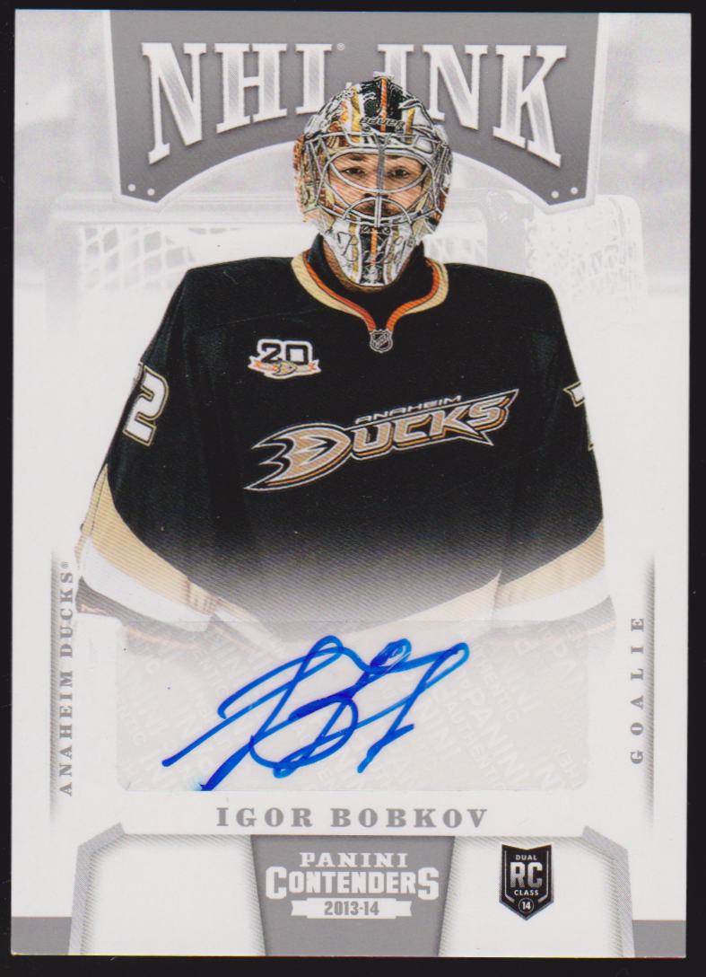 2013-14 Panini Contenders NHL Ink #IIB Igor Bobkov - AUTO - RC Year (image for) 2013-14 Panini Contenders NHL Ink #IIB Igor Bobkov - AUTO - RC Year