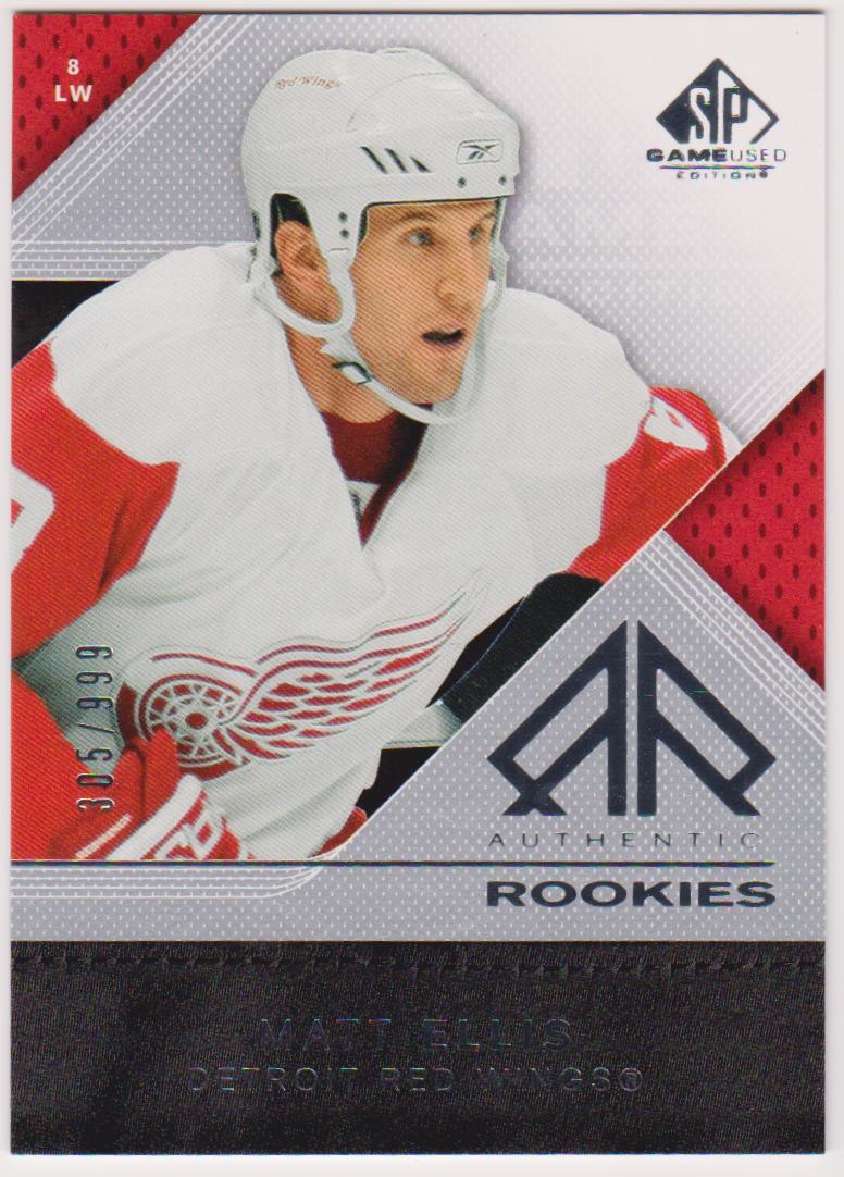 2007-08 SP Game Used #157 Matt Ellis RC 305/999 (image for) 2007-08 SP Game Used #157 Matt Ellis RC 305/999