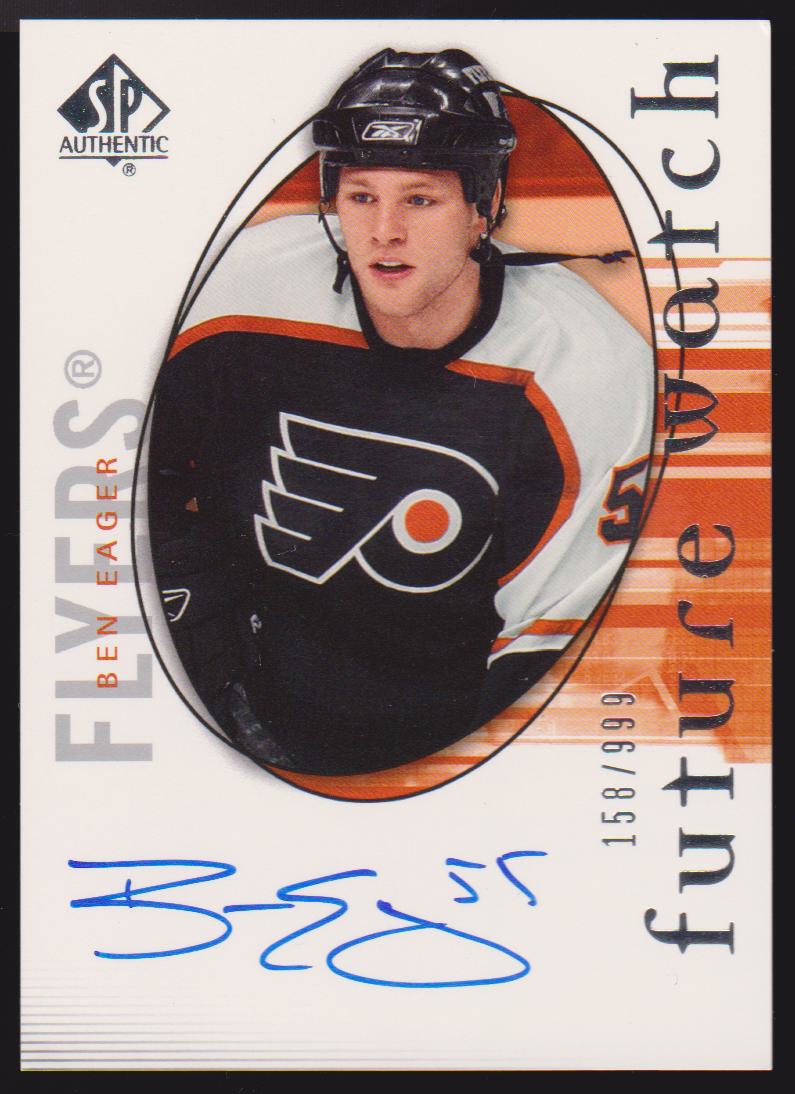 2005-06 SP Authentic #215 Ben Eager AUTO RC 158/999 (image for) 2005-06 SP Authentic #215 Ben Eager AUTO RC 158/999