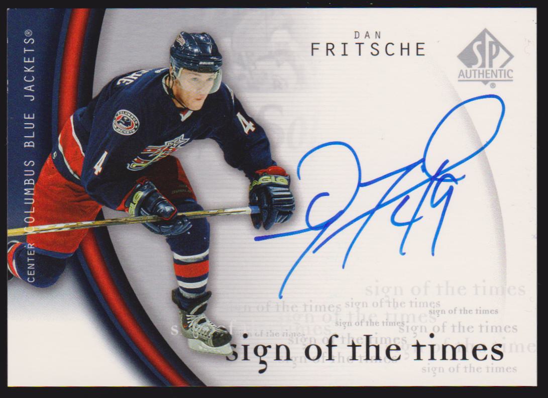 (image for) 2005-06 SP Authentic Sign of the Times #DF Dan Fritsche - AUTO