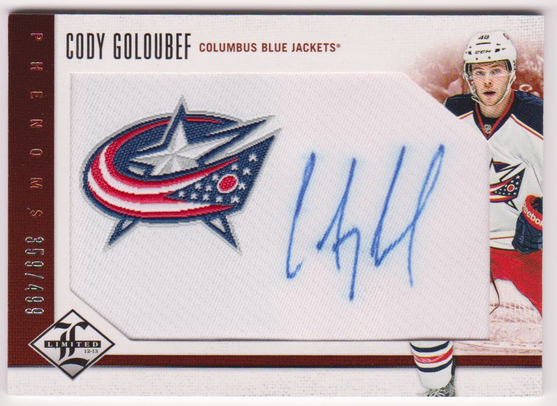 (image for) 2012-13 Limited #211 Cody Goloubef AUTO 359/499 RC - Jerseys