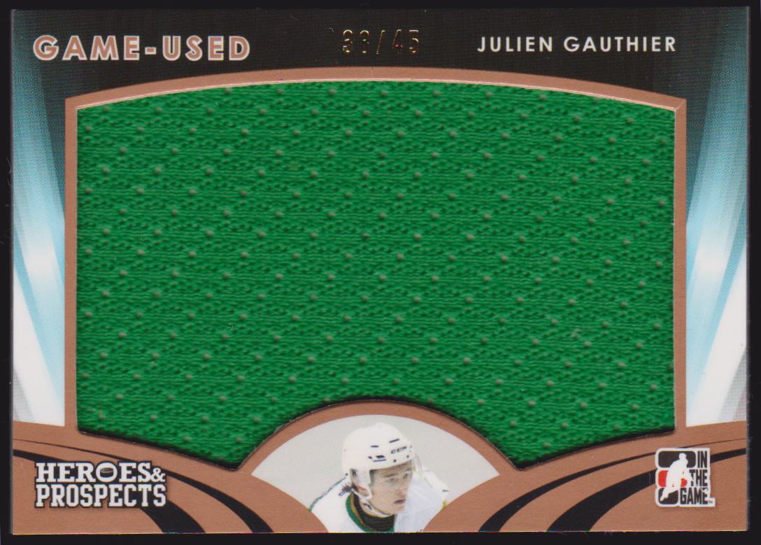 (image for) 2015-16 ITG Heroes and Prospects Jerseys #GU17 Julien Gauthier 38/45