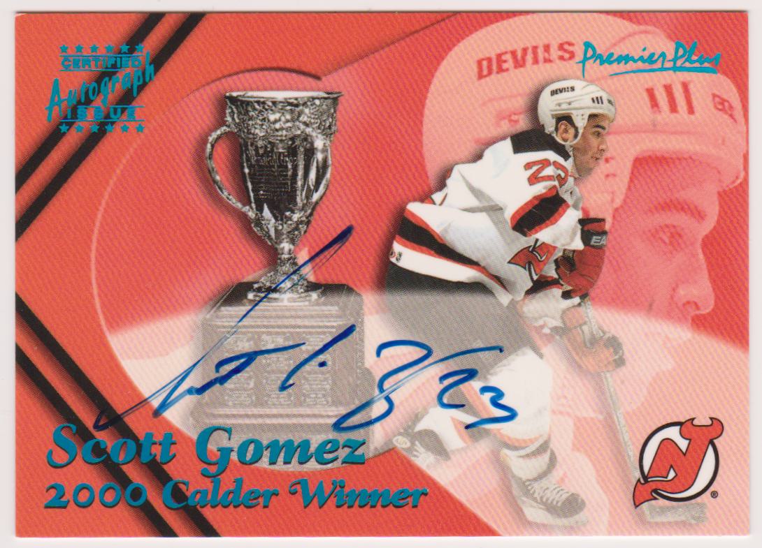2000-01 Topps Premier Plus Private Signings #CTW1 Scott Gomez Calder - AUTO (image for) 2000-01 Topps Premier Plus Private Signings #CTW1 Scott Gomez Calder - AUTO
