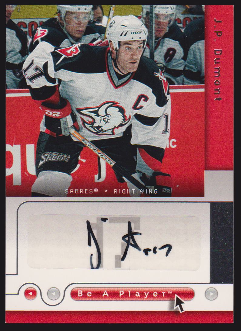 (image for) 2005-06 Be A Player Signatures #JP J-P Dumont AUTO