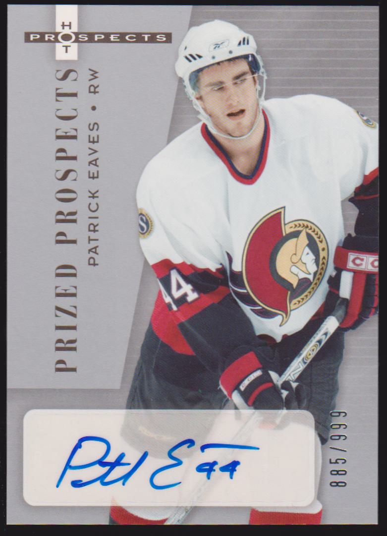 (image for) 2005-06 Hot Prospects #207 Patrick Eaves AUTO RC - 885/999