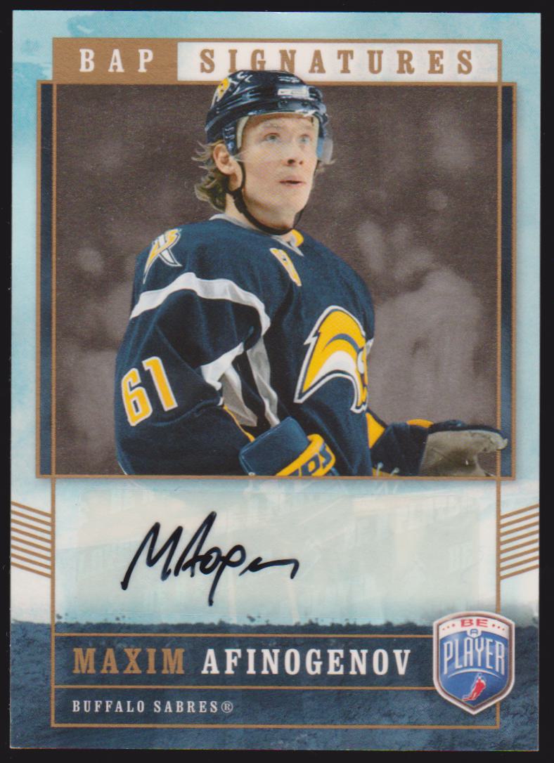 (image for) 2006-07 Be A Player Signatures #MX Maxim Afinogenov