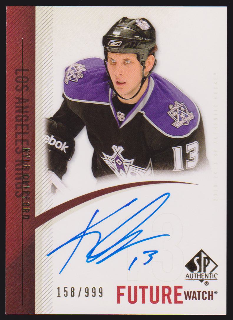 (image for) 2010-11 SP Authentic #278 Kyle Clifford AUTO RC 158/999