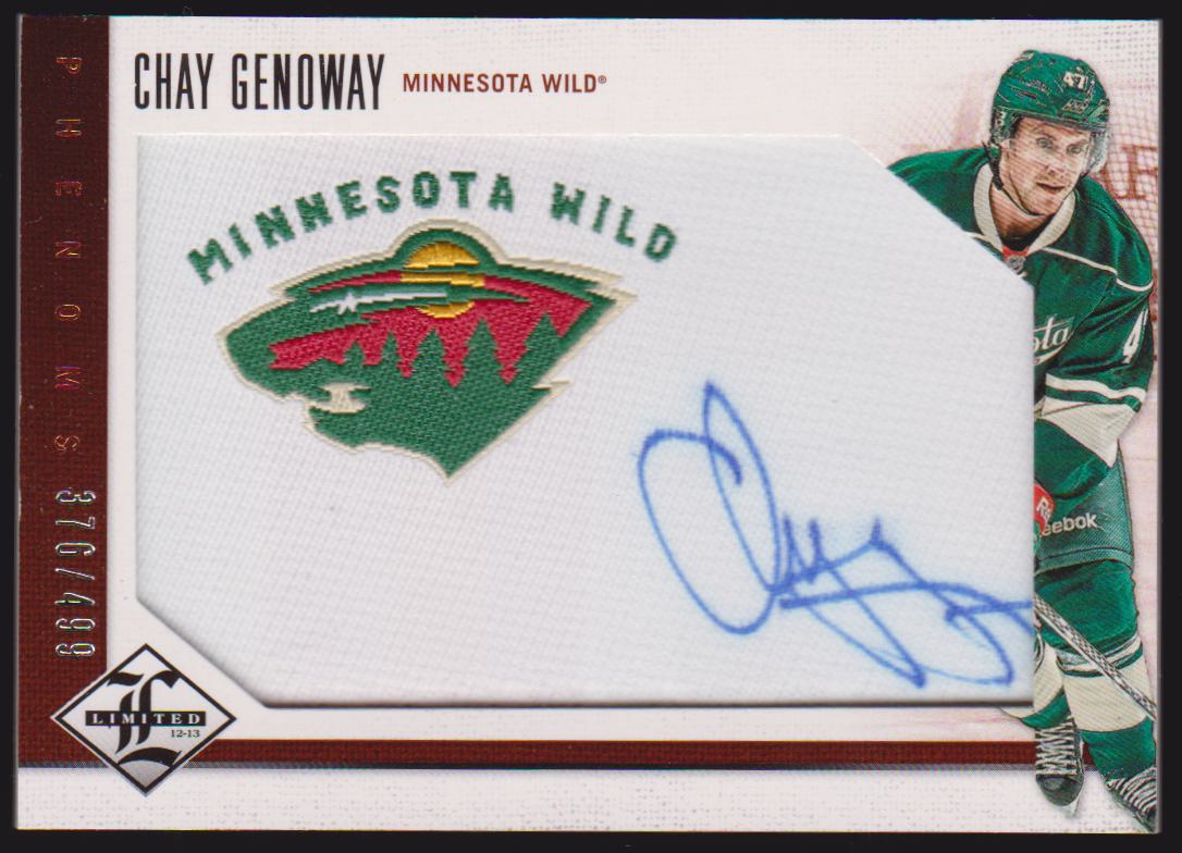 (image for) 2012-13 Limited #209 Chay Genoway AUTO 376/499 RC - Jerseys
