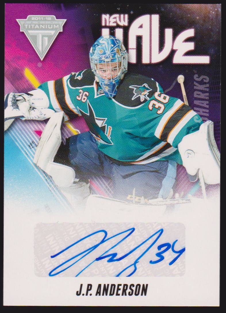 2011-12 Panini Titanium New Wave Autographs #39 J.P. Anderson (image for) 2011-12 Panini Titanium New Wave Autographs #39 J.P. Anderson