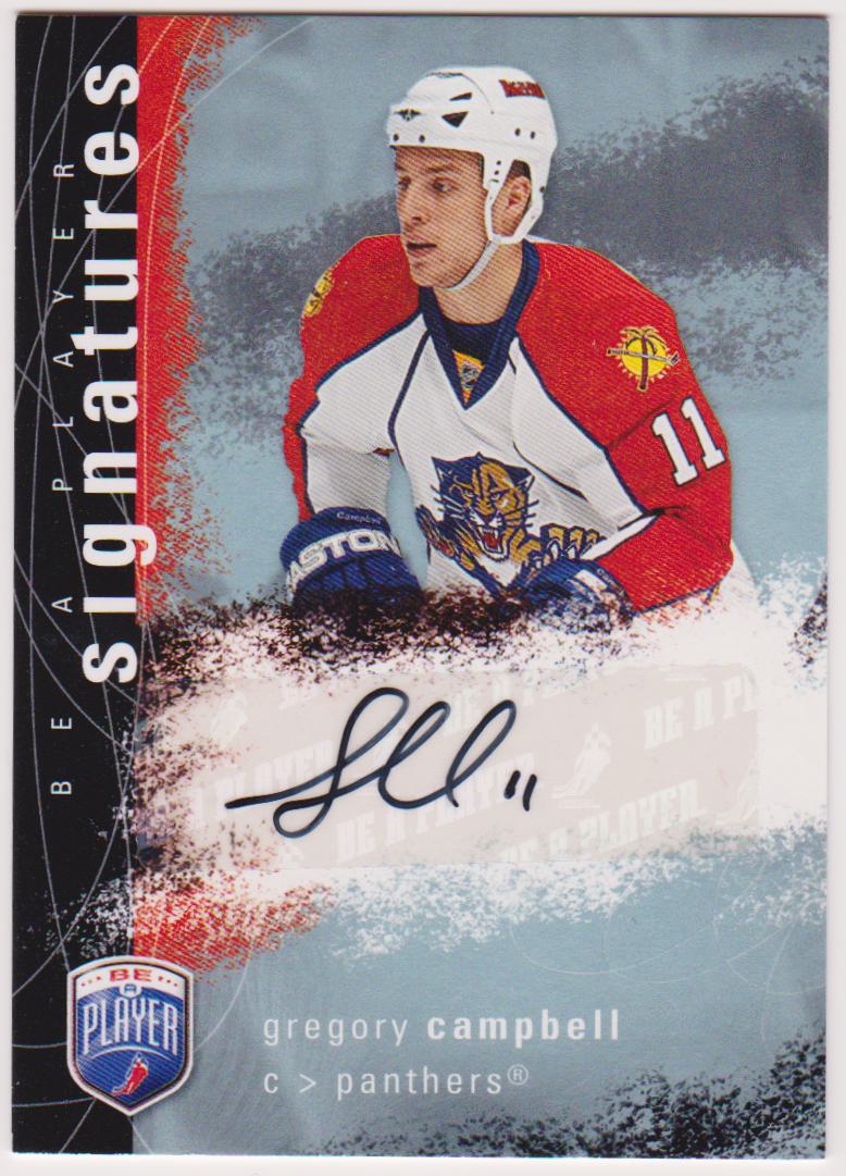 (image for) 2007-08 Be A Player Signatures #SGC Gregory Campbell
