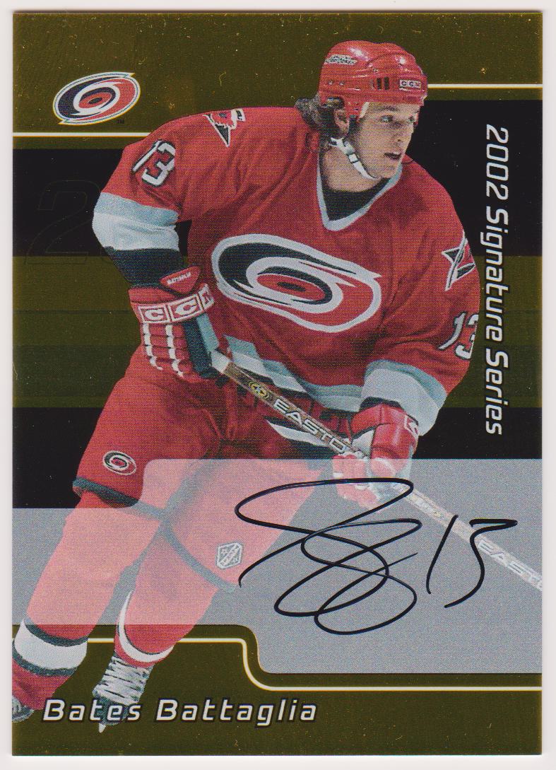2001-02 BAP Signature Series Autographs Gold #178 Bates Battaglia (image for) 2001-02 BAP Signature Series Autographs Gold #178 Bates Battaglia