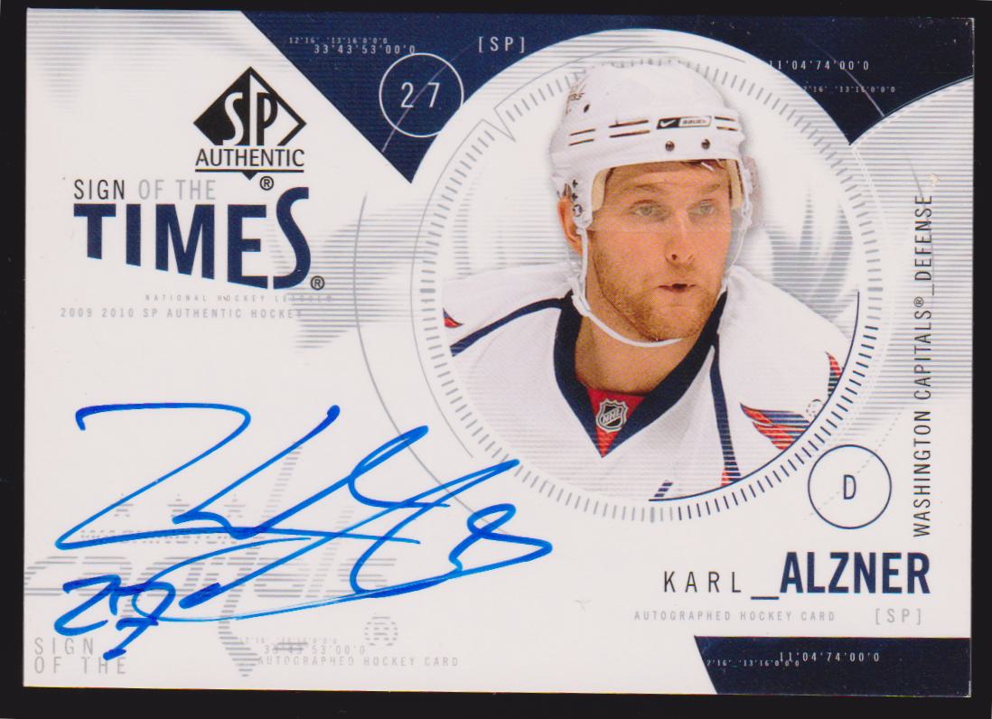 (image for) 2009-10 SP Authentic Sign of the Times #STKA Karl Alzner