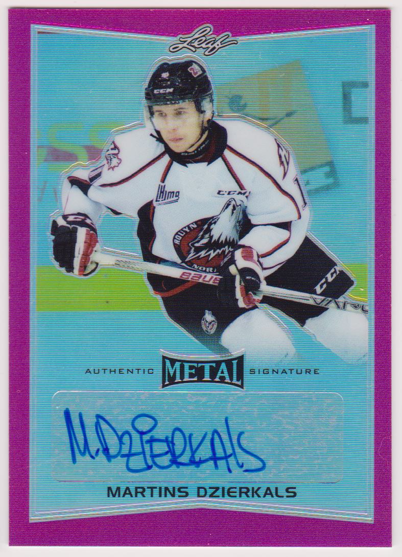 2015-16 Leaf Metal Prismatic Pink #BAMD1 Martins Dzierkals - AUTO - 4/10 (image for) 2015-16 Leaf Metal Prismatic Pink #BAMD1 Martins Dzierkals - AUTO - 4/10