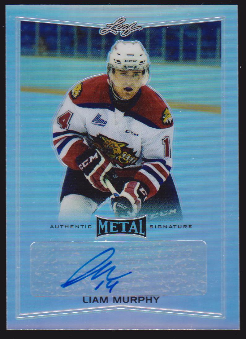 2015-16 Leaf Metal #BALM1 Liam Murphy AUTO (image for) 2015-16 Leaf Metal #BALM1 Liam Murphy AUTO