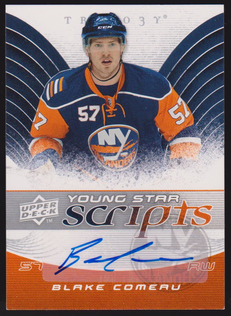 (image for) 2008-09 Upper Deck Trilogy Young Star Scripts #YSBC Blake Comeau AUTO