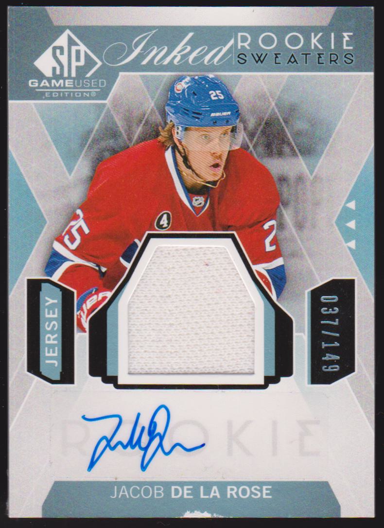 (image for) 2015-16 SP Game Used Inked Rookie Sweaters #IRSJR Jacob de la Rose