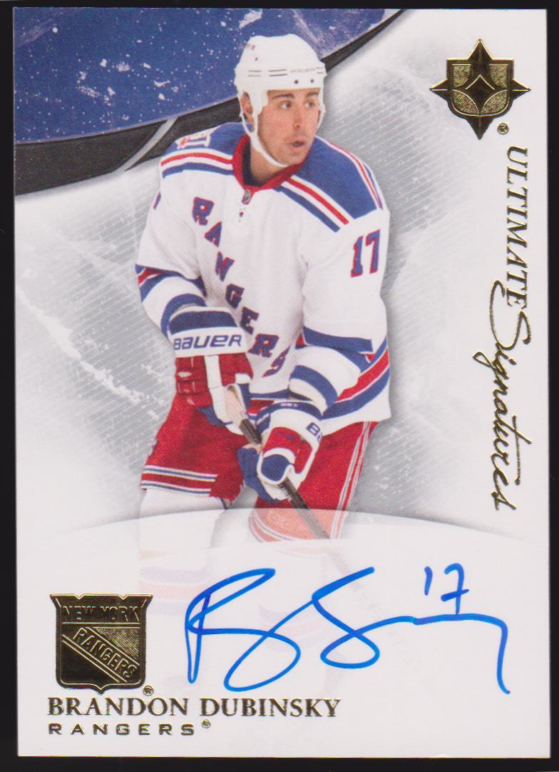 2010-11 Ultimate Collection Ultimate Signatures #USBD Brandon Dubinsky - AUTO (image for) 2010-11 Ultimate Collection Ultimate Signatures #USBD Brandon Dubinsky - AUTO