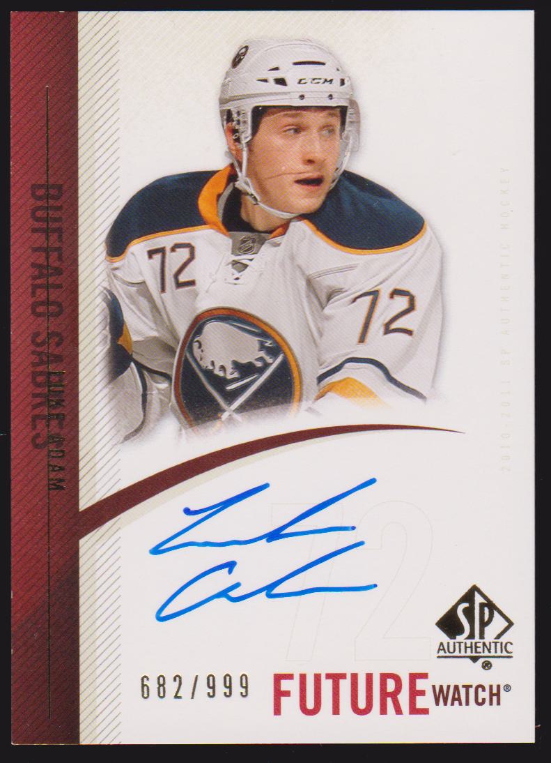 (image for) 2010-11 SP Authentic #287 Luke Adam AUTO RC 682/999