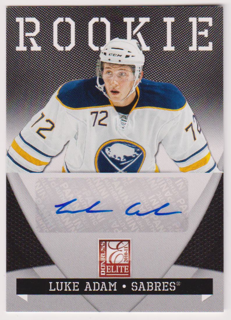 (image for) 2010-11 Zenith Donruss Elite Autographs #219 Luke Adam 79/99
