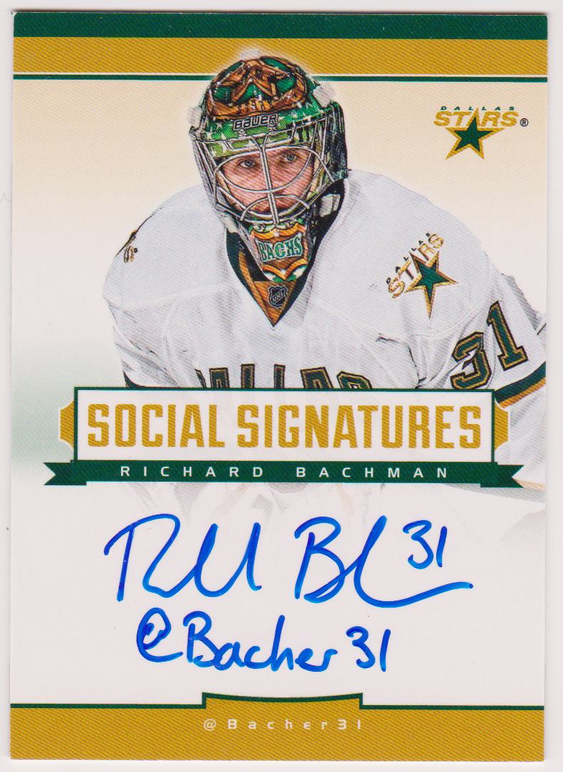 2013-14 Panini Social Signatures #SSRIB Richard Bachman AUTO (image for) 2013-14 Panini Social Signatures #SSRIB Richard Bachman AUTO