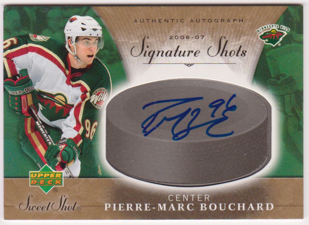 (image for) 2006-07 Sweet Shot Signature Shots #SSBO Pierre-Marc Bouchard AUTO