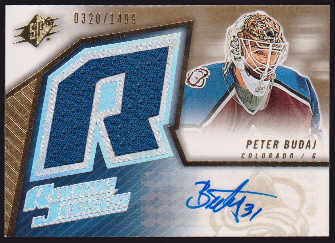 (image for) 2005-06 SPx #183 Peter Budaj Jerseys AUTO RC 0320/1499