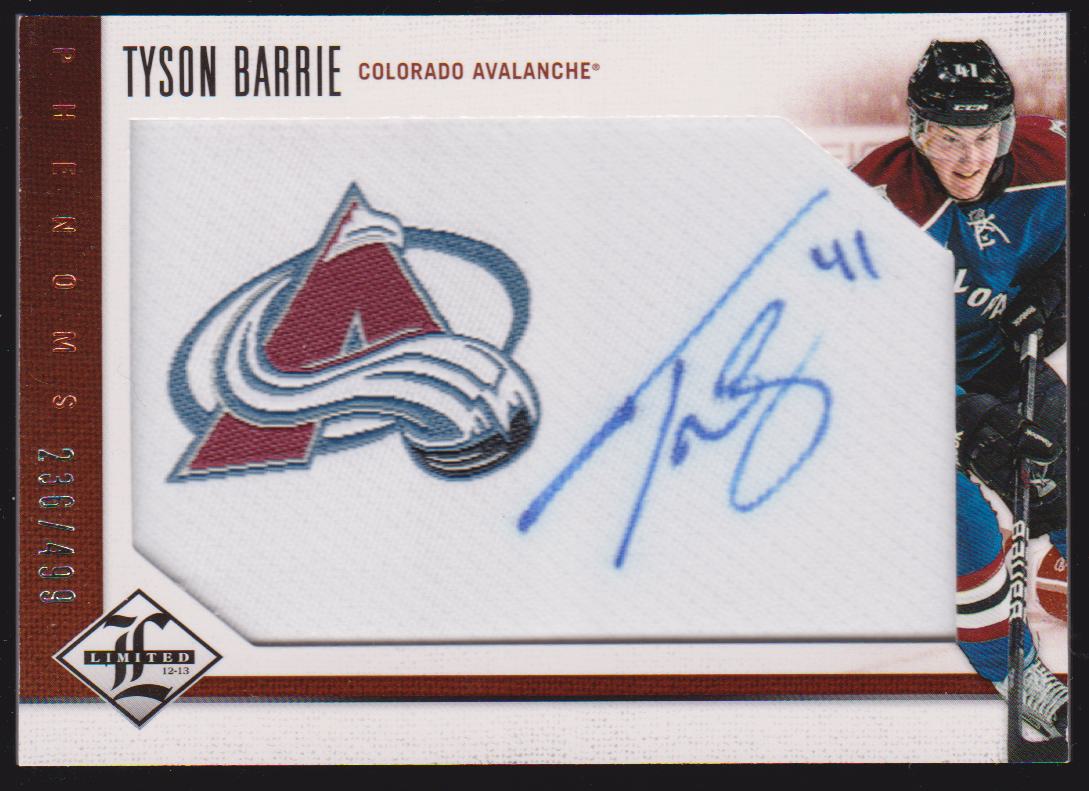 (image for) 2012-13 Limited #230 Tyson Barrie AUTO 236/499 RC - Jerseys