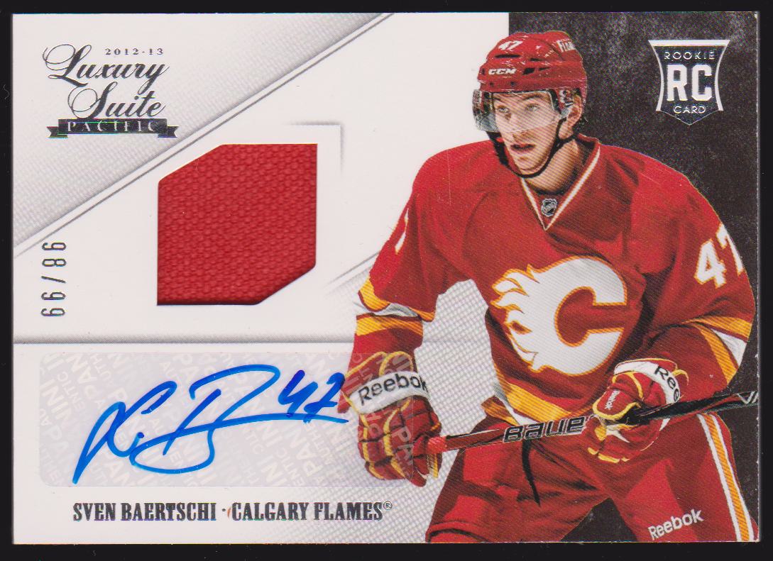 (image for) 2012-13 Luxury Suite #99 Sven Baertschi Jerseys AUTO 98/99 RC