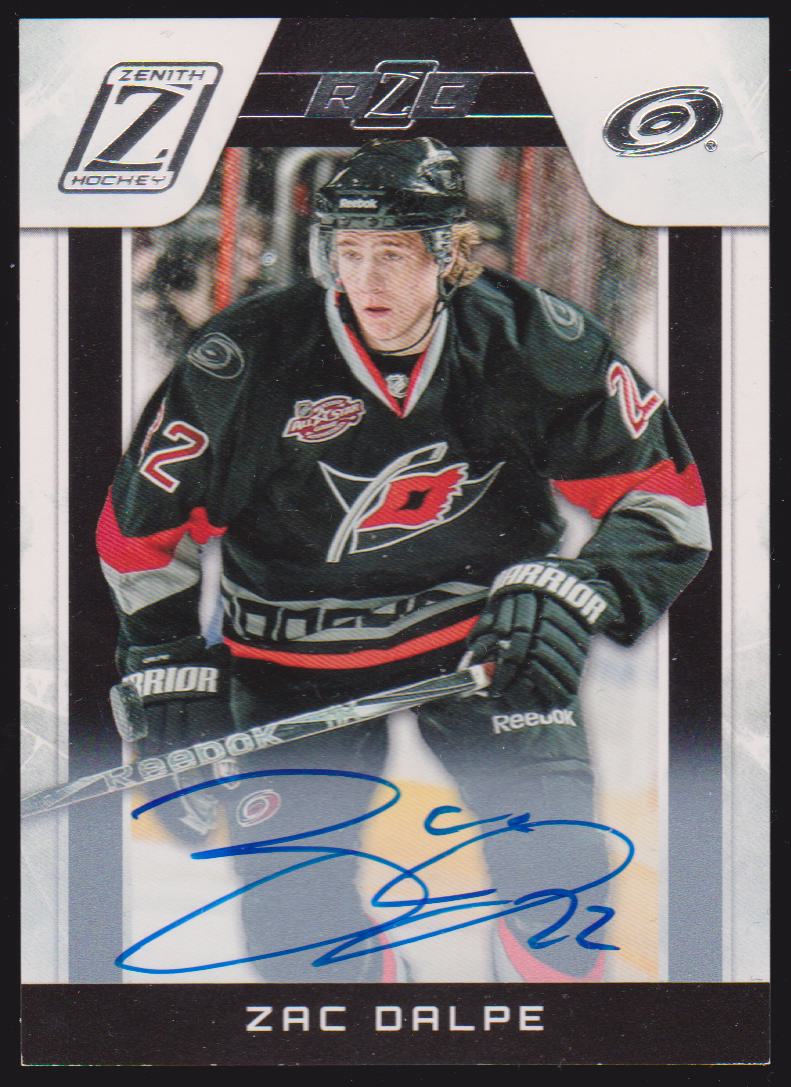 (image for) 2010-11 Zenith #201 Zac Dalpe AUTO RC 905/999