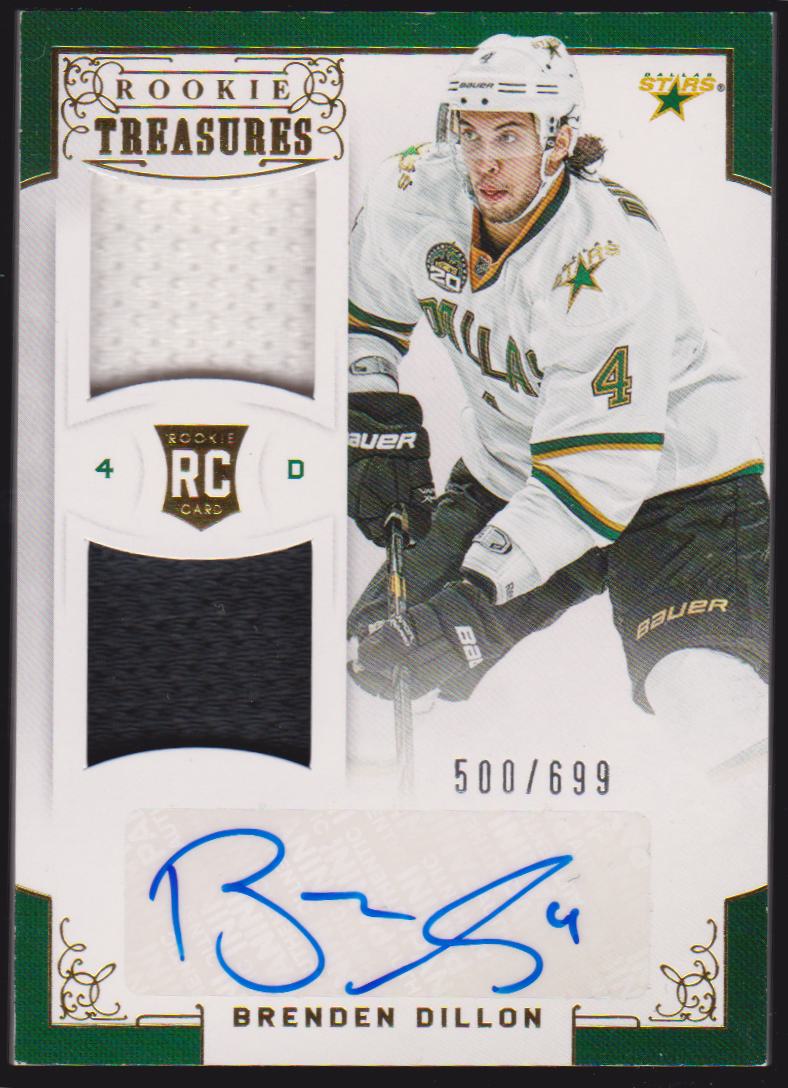 2012-13 Panini Rookie Anthology #120 Brenden Dillon Jerseys AUTO 500/699 RC (image for) 2012-13 Panini Rookie Anthology #120 Brenden Dillon Jerseys AUTO 500/699 RC