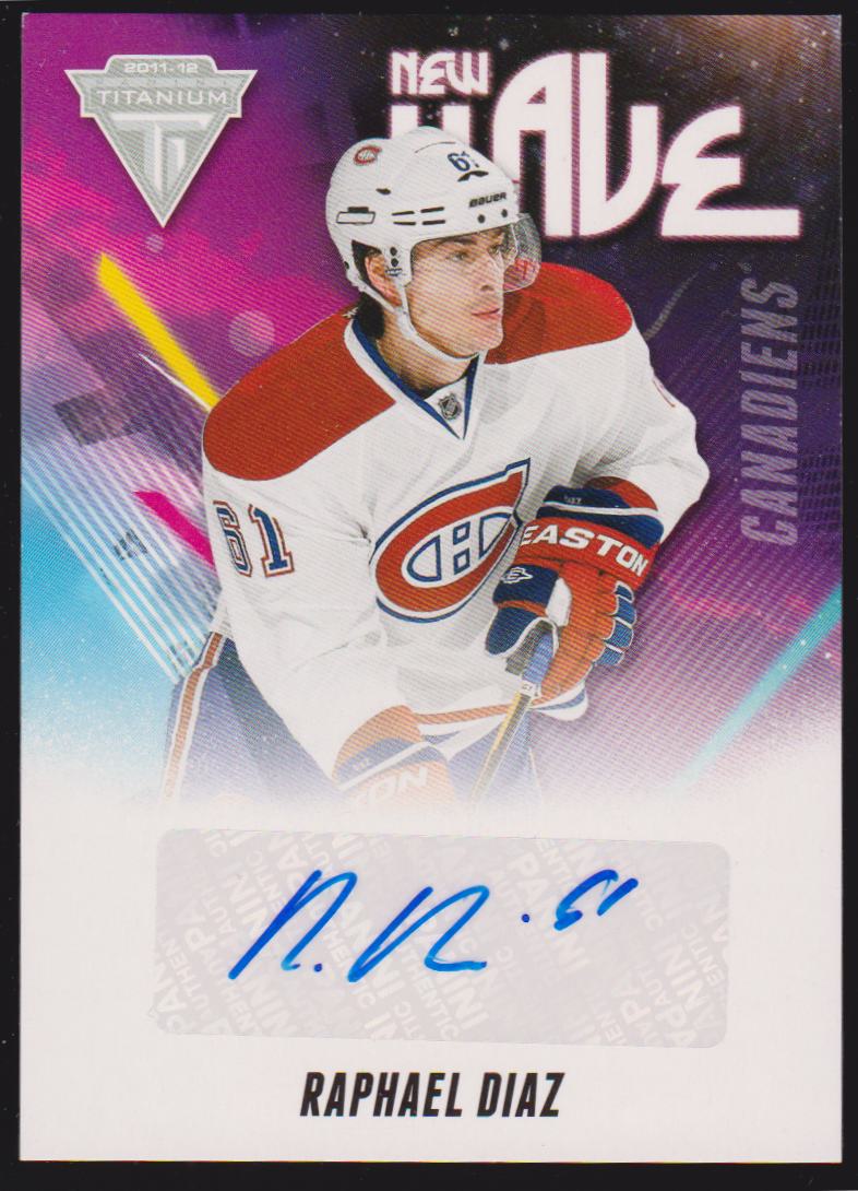 2011-12 Panini Titanium New Wave Autographs #12 Raphael Diaz (image for) 2011-12 Panini Titanium New Wave Autographs #12 Raphael Diaz