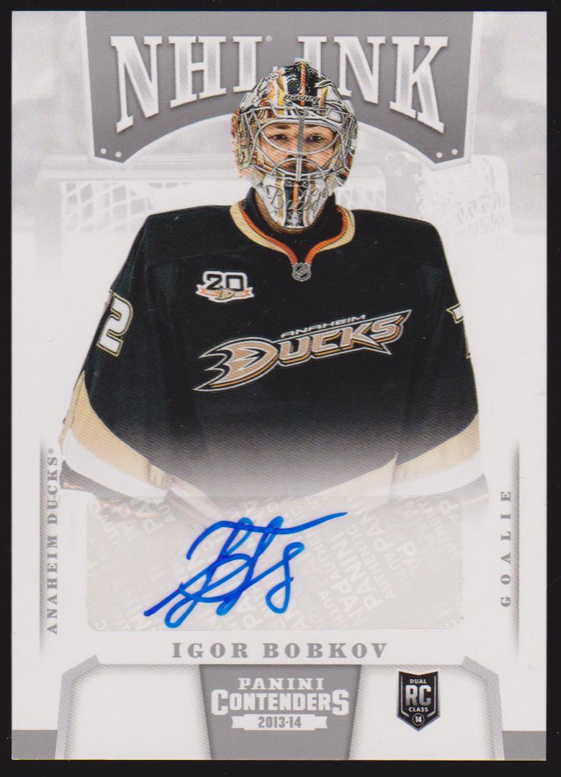 2013-14 Panini Contenders NHL Ink #IIB Igor Bobkov - AUTO - RC Year (image for) 2013-14 Panini Contenders NHL Ink #IIB Igor Bobkov - AUTO - RC Year
