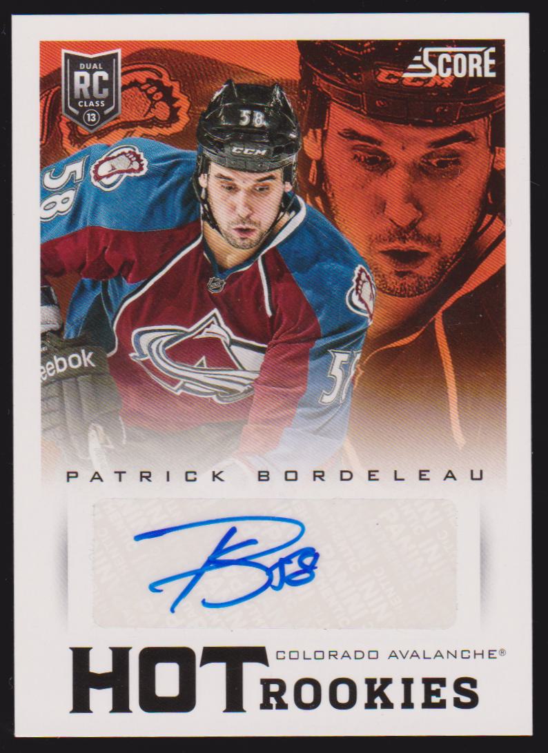 (image for) 2013-14 Score Hot Rookie Signatures #620 Patrick Bordeleau - RC Year