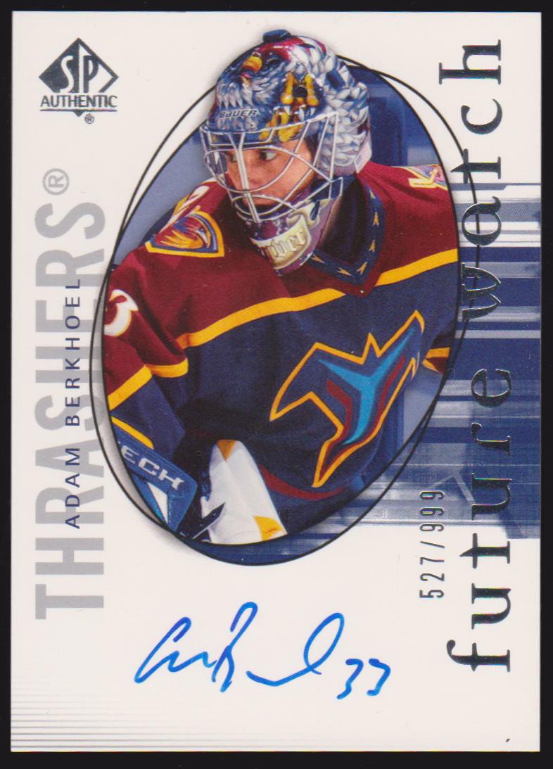 2005-06 SP Authentic #207 Adam Berkhoel AUTO RC 527/999 (image for) 2005-06 SP Authentic #207 Adam Berkhoel AUTO RC 527/999