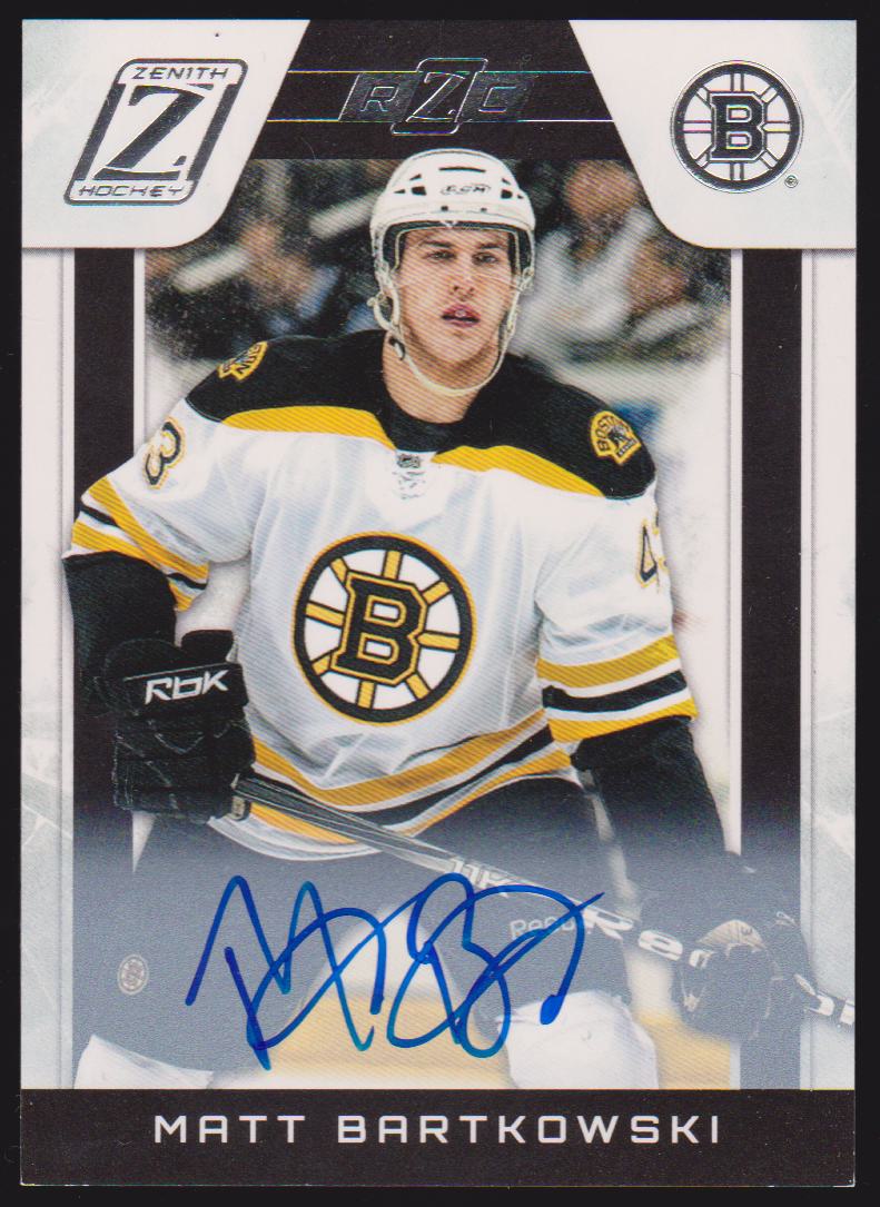 (image for) 2010-11 Zenith #197 Matt Bartkowski AUTO RC 968/999