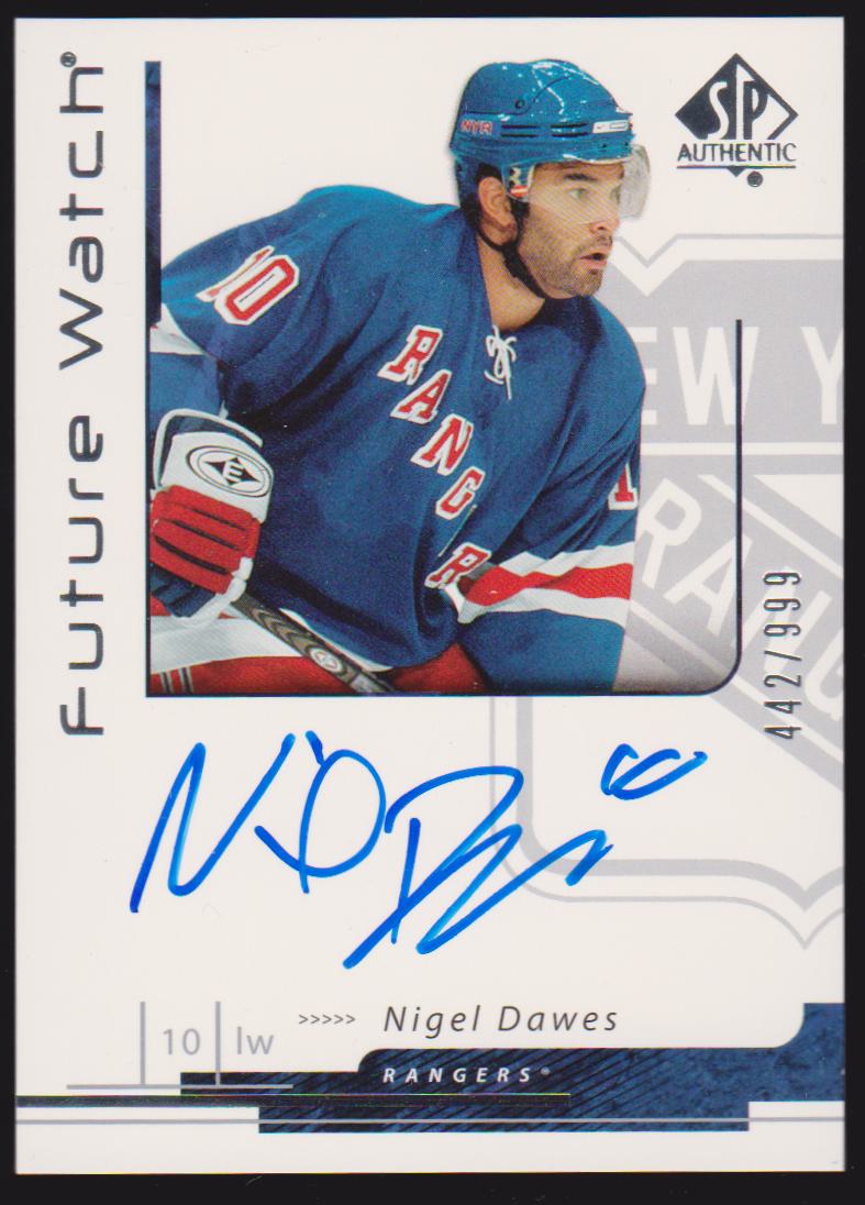 (image for) 2006-07 SP Authentic #191 Nigel Dawes AUTO RC 442/999
