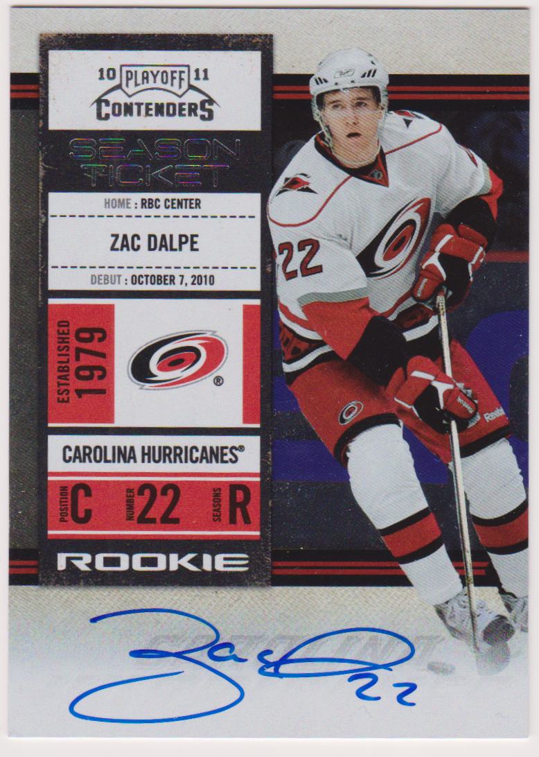 (image for) 2010-11 Playoff Contenders #125 Zac Dalpe AUTO RC