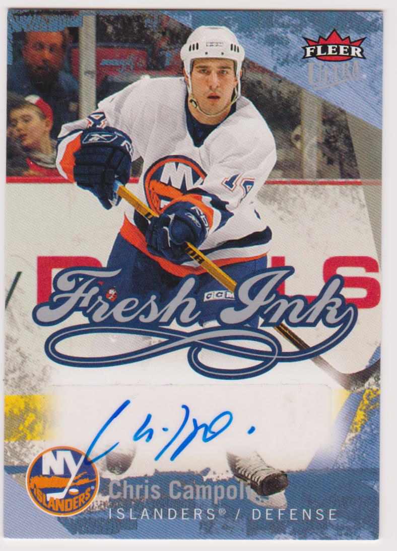 2007-08 Ultra Fresh Ink #FICC Chris Campoli AUTO (image for) 2007-08 Ultra Fresh Ink #FICC Chris Campoli AUTO