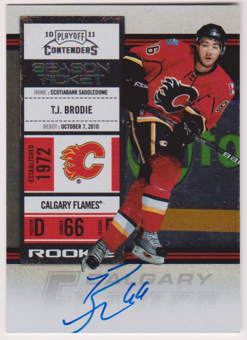 (image for) 2010-11 Playoff Contenders #123 T.J. Brodie AUTO RC