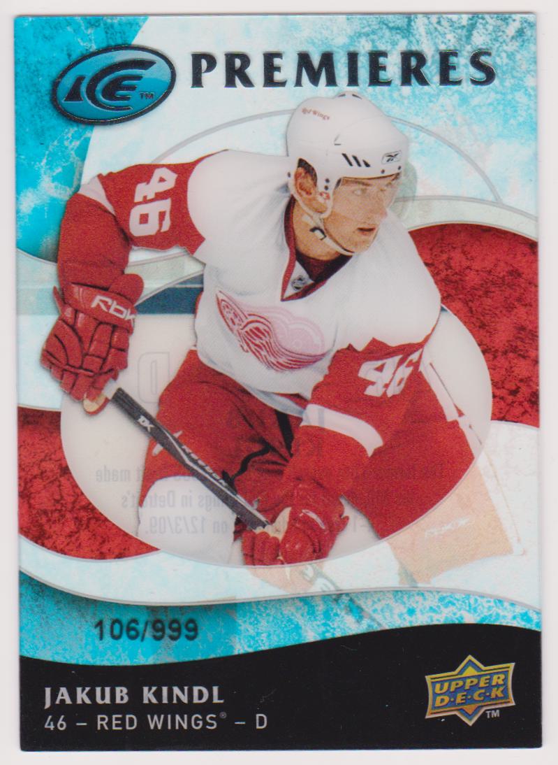 2009-10 Upper Deck Ice #130 Jakub Kindl RC 106/999 (image for) 2009-10 Upper Deck Ice #130 Jakub Kindl RC 106/999