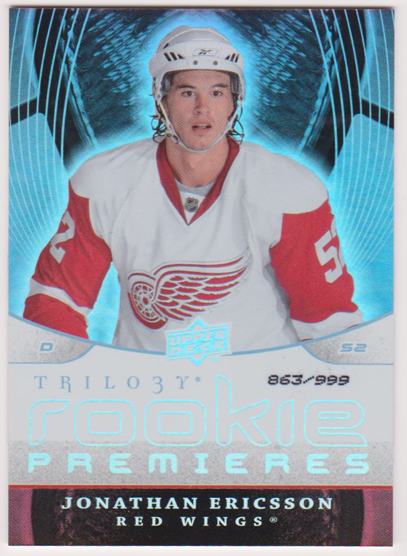 (image for) 2008-09 Upper Deck Trilogy #138 Jonathan Ericsson RC 863/999
