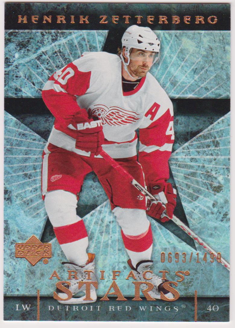 2007-08 Artifacts #126 Henrik Zetterberg Stars 0693/1499 (image for) 2007-08 Artifacts #126 Henrik Zetterberg Stars 0693/1499
