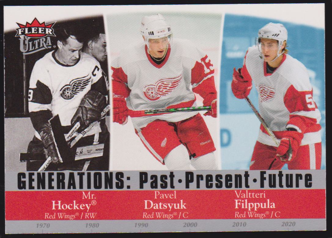 (image for) 2007-08 Ultra Generations #G17 Gordie Howe/Pavel Datsyuk/Valtteri Filppula