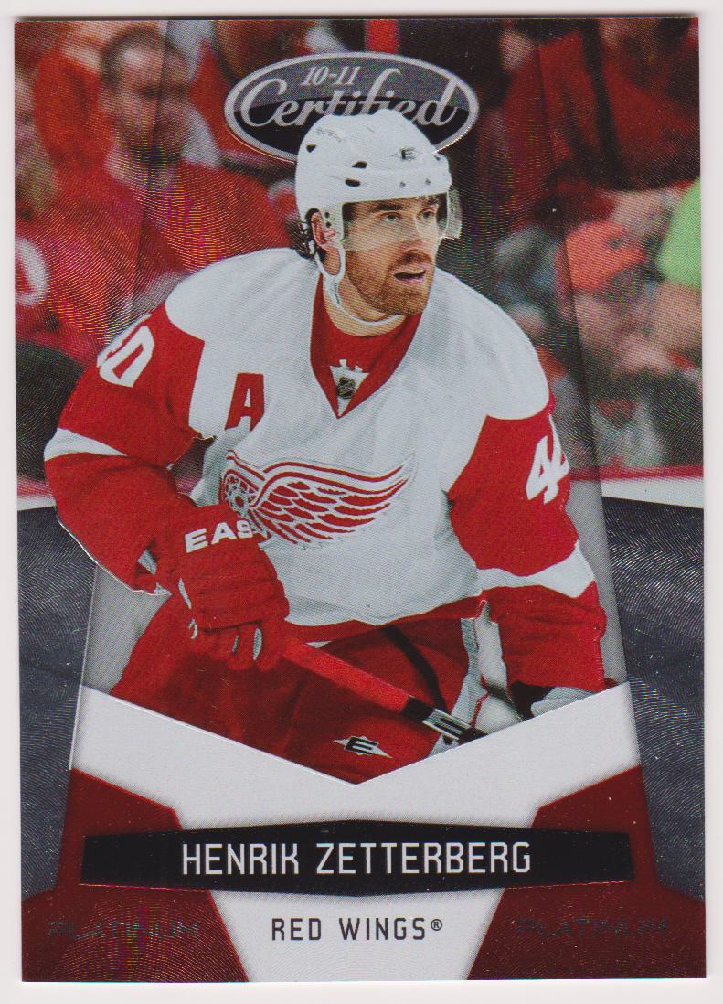 2010-11 Certified Platinum Red #52 Henrik Zetterberg 719/999 (image for) 2010-11 Certified Platinum Red #52 Henrik Zetterberg 719/999