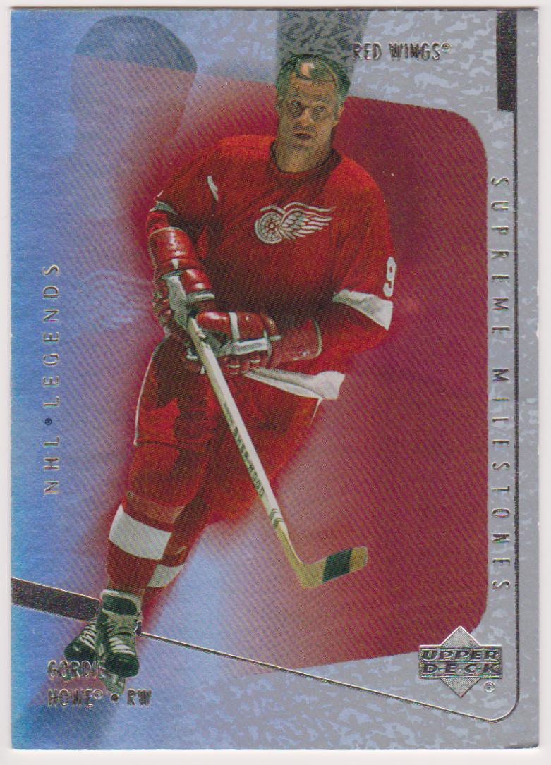 2000-01 Upper Deck Legends Supreme Milestones #SM2 Gordie Howe (image for) 2000-01 Upper Deck Legends Supreme Milestones #SM2 Gordie Howe