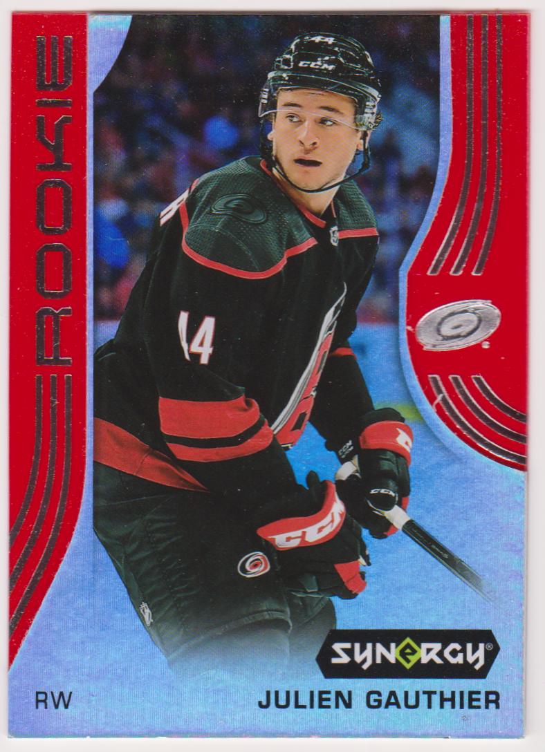 2019-20 Synergy Red Bounty #69 Julien Gauthier RC (image for) 2019-20 Synergy Red Bounty #69 Julien Gauthier RC