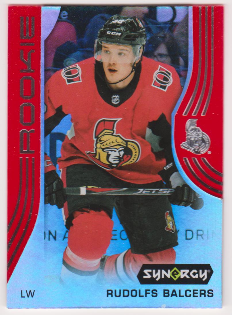 2019-20 Synergy Red #60 Rudolfs Balcers - RC (image for) 2019-20 Synergy Red #60 Rudolfs Balcers - RC